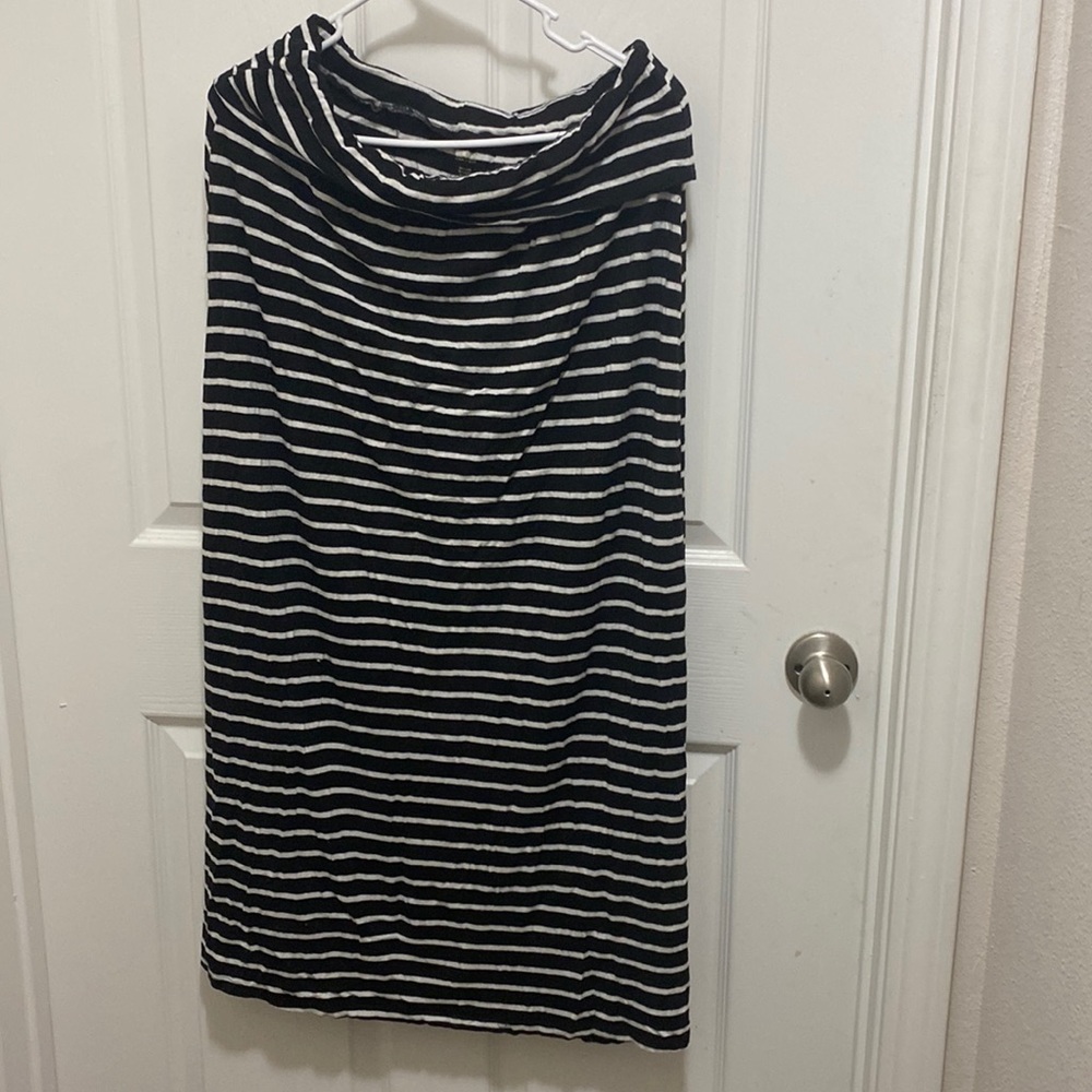 a.n.a black and white cotton skirt